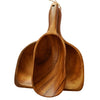 Narrow and wide wooden scoops