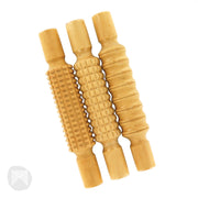 3 wooden rolling pins