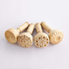 Wooden Dough Stampers, Set of 4