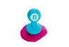stamper shown with pink playdough