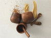 cups shown with spices.