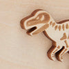 close up of dino stamp