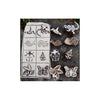 Wooden stamps shown with bag