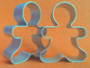 2 metal gingerbread man cutters