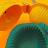 playdough imprint from inside of lemon juicer
