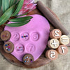 stamps in dough