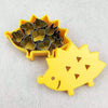 cutters arranged inside hedgehog