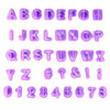 alphabet cutter set with numbers and symbols