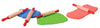 Set of rolling pins and playdough