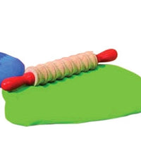Set of rolling pins and playdough