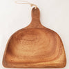 wide wooden scoop