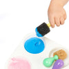 texture brush shown with blue paint