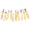 10 clay modelling tools with stubby handles