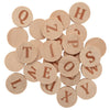 26 wooden letter tiles