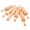 6 wooden rolling pins