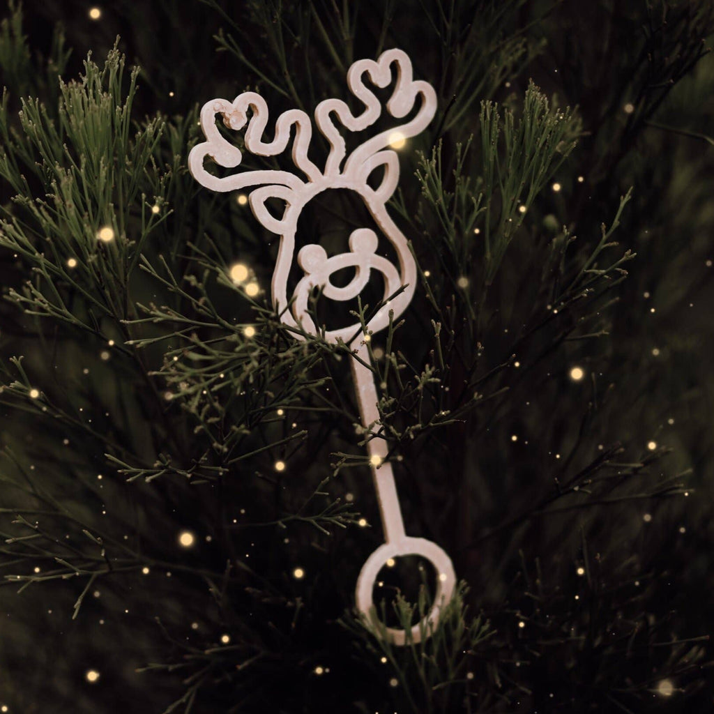 reindeer wand on Christmas tree