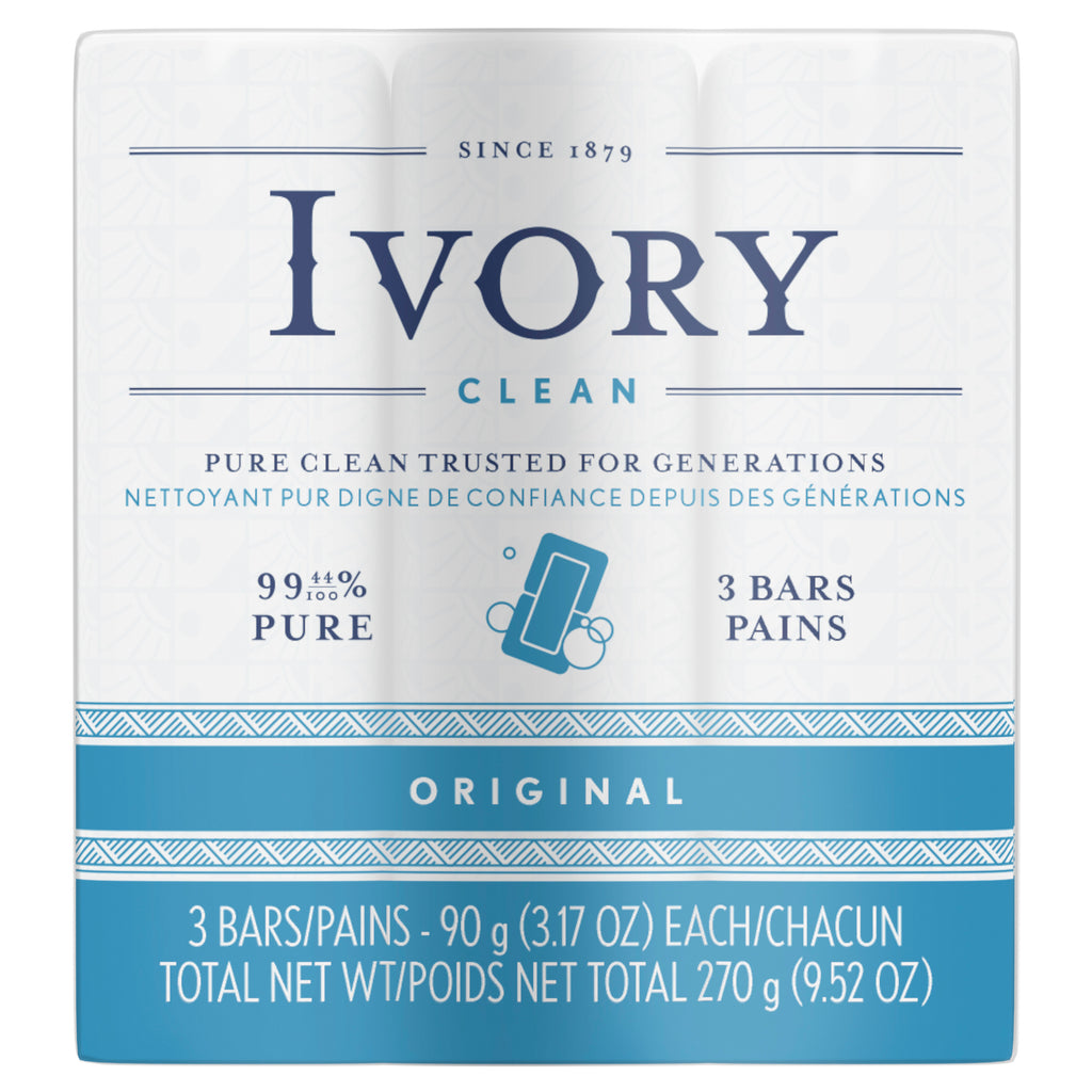 Packet of 3 bars of Ivory Soap