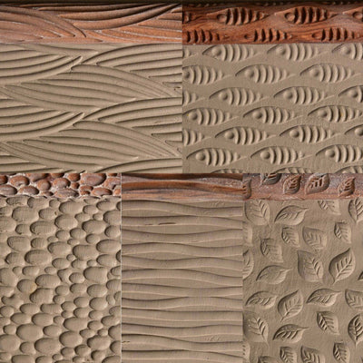 textures shown in clay