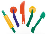 5 basic playdough tools - Accessories for dough and clay