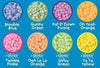 the 8 bright colours playfoam comes in