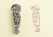 Boy design on a Rosewood stamp