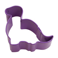 purple dinosaur-shaped cookie cutter