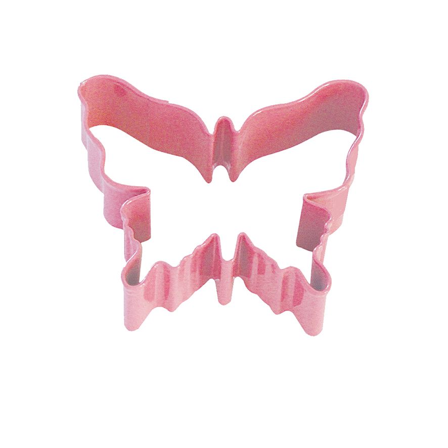 pink metal butterfly cookie cutter