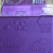 rolling pin with cupcake patterns