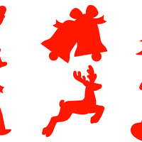 6 Christmas shapes to stamp