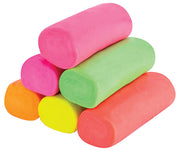 dough in 6 fluro colours