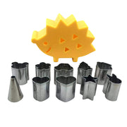 hedgehog box standing behind cutters