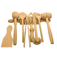 9 wooden tools