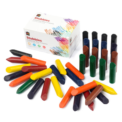 selection of crayons shown