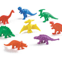 8 plastic dinosaurs
