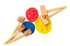 wooden clay hammers with playdough