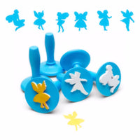 pale blue stampers with fairy designs