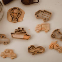 Eco cutter vehicles shown with dough