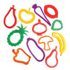 12 fruit and veg shaped cookie cutters