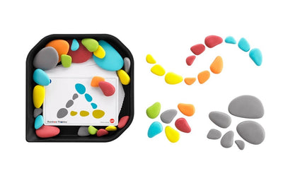 funplay tray with pebbles