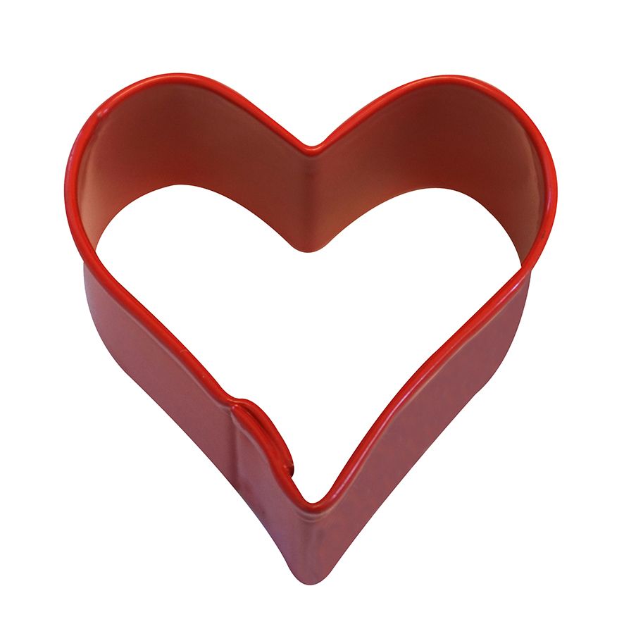 metal heart-shaped cookie cutter