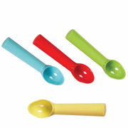 4 ice cream scoops in different colours