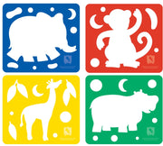 4 cutters with animal designs