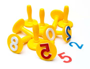 set of number stampers for play dough