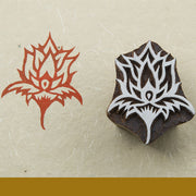 Thistle Rose design on a Rosewood stamp