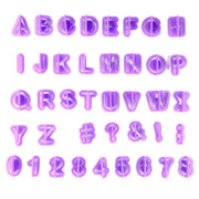alphabet cutter set with numbers and symbols