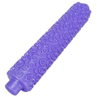 large purple patterned rolling pin
