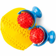space and hearts rollers shown in yellow playdough