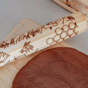roller shown with dough