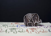Elephant design on a Rosewood stamp