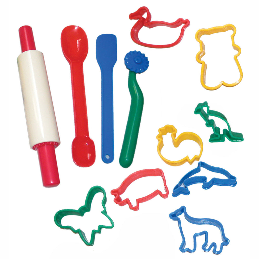 Set of 12 Tools for Plasticine or Dough